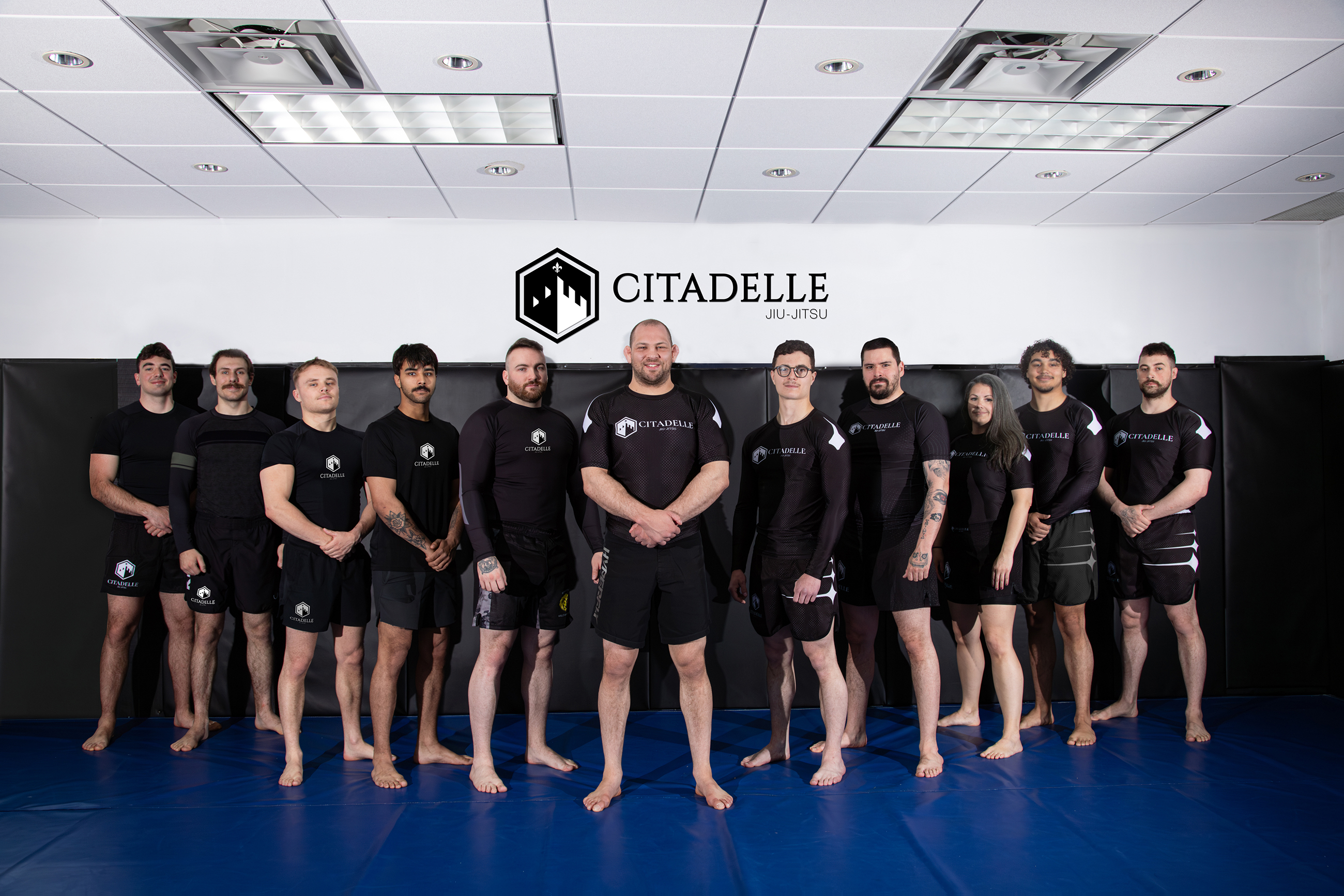 L'équipe Citadelle Jiu-Jitsu au dojo